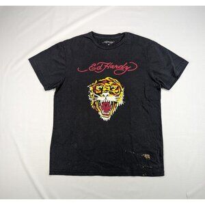 Vintage Ed Hardy By Christian Audigier Tiger T-Shirt Size M Y2K